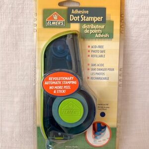 Elmer's Sticky Adhesive Glue Dot Stamper And 500-Clear Dots New Sealed